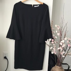 Calvin Klein Bell Sleeve Sheath Dress